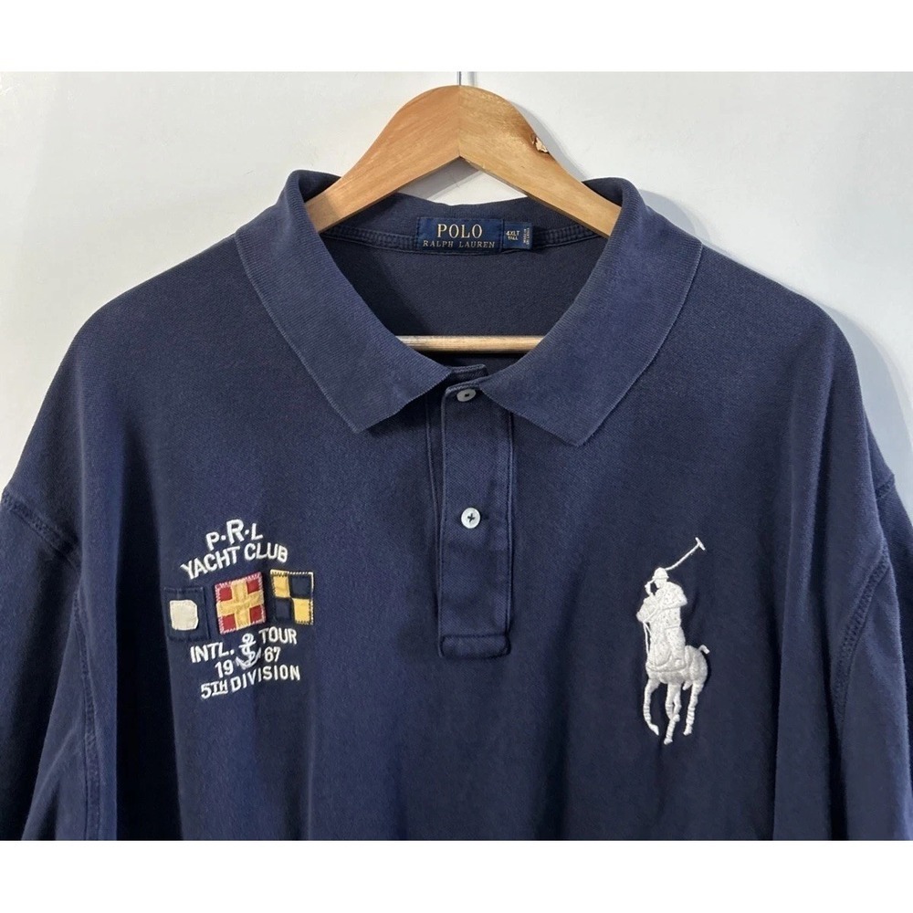 Mens Polo Ralph Lauren Big & Tall Yacht Club Intl. Tour 1967 5th Division 4XLT